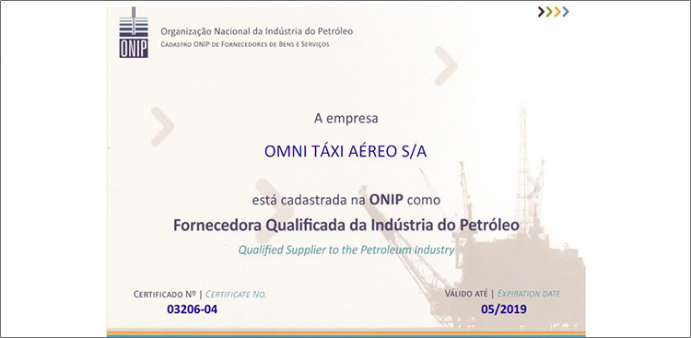 Omni Taxi Aereo renews ONIP registration